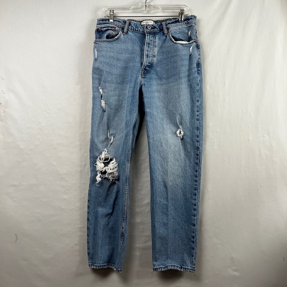 Abercrombie & Fitch Jeans Womens 30/10R The Dad High Rise Distressed